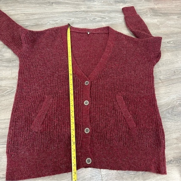 Free People Cloudy Day Wool Alpaca Blend Oversized Cardigan Sweater XS - Picture 5 of 10
